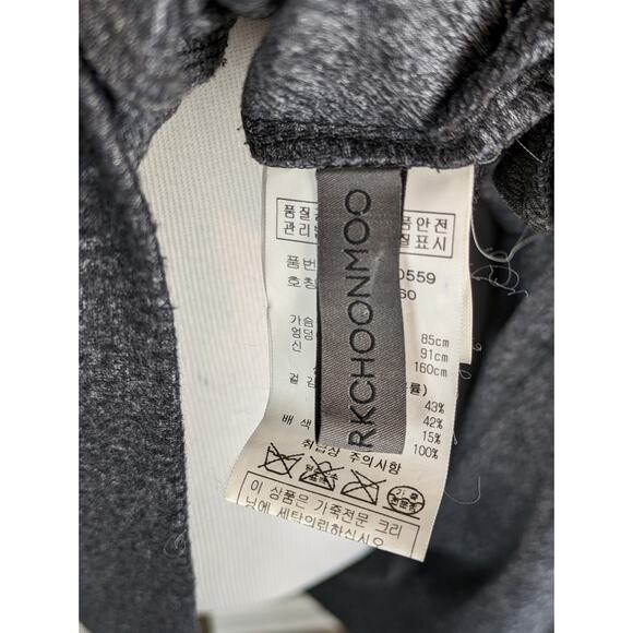 Demoo Parkchoonmoo Sweater Dress Leather Avante Garde Art to Wear Gray - Picture 13 of 15